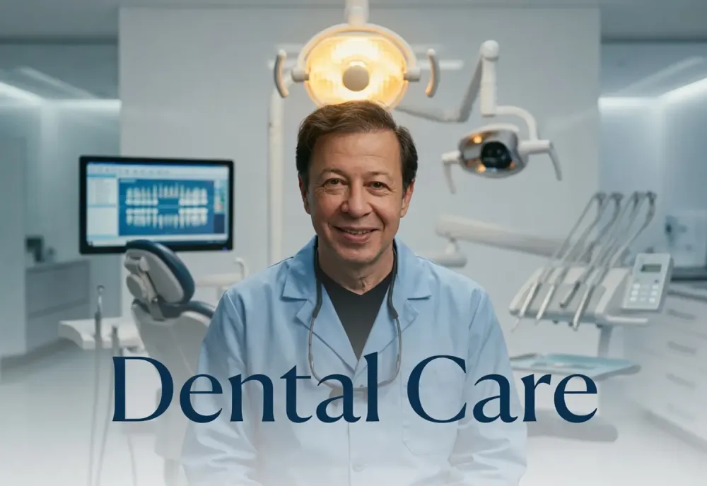 Banner featuring Dr. Lipovetsky with the text “Dental Care”